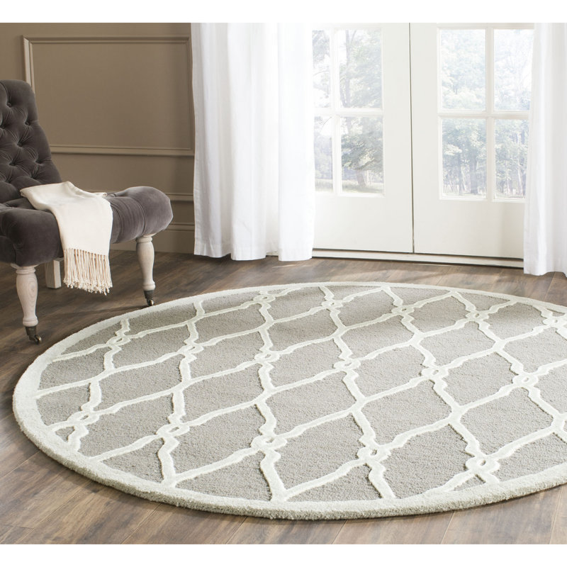 Tapis en laine touffeté à la main Cannen, Rond 6 pi