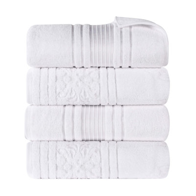 Ensemble de serviettes en coton uni et jacquard Sadie Zero Twist