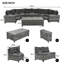8-Pieces Outdoor Wicker Round Sofa Set