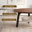 Table basse ronde de 90 cm avec tablettes de rangement à 2 niveaux