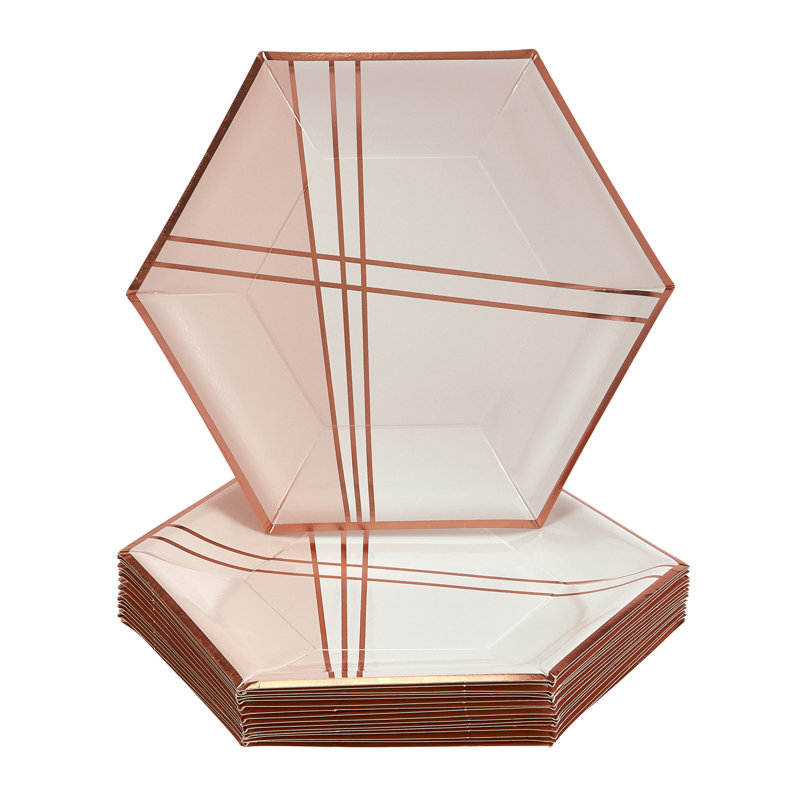Assiette plate jetable en papier épais