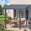 Pergola d'extérieur à toit rigide 8 pi x 8 pi pour patio-125859013