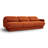 Tov Furniture Azalea Rust Orange Velvet Sofa