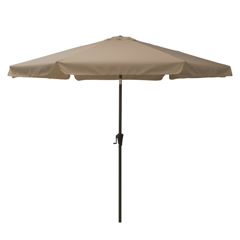 Parasol de marché de 10 pi Marinette, Brun sableux