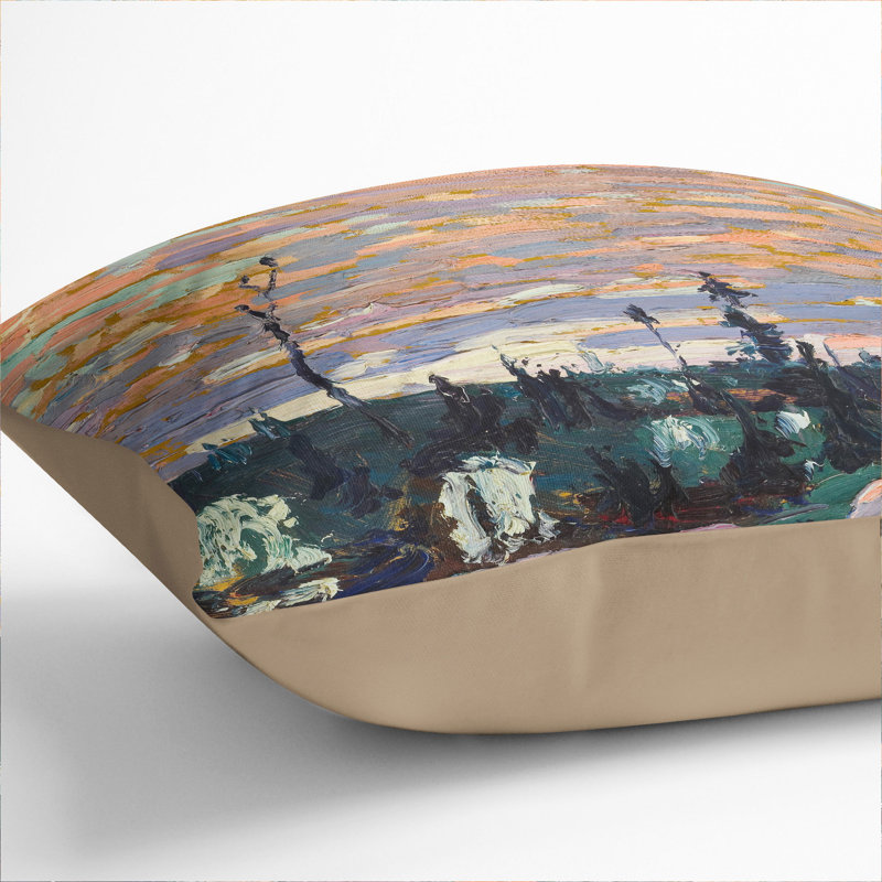 Wild Cherries Scatter Cushion, 55cm H x 55cm W x 20cm D, Stone