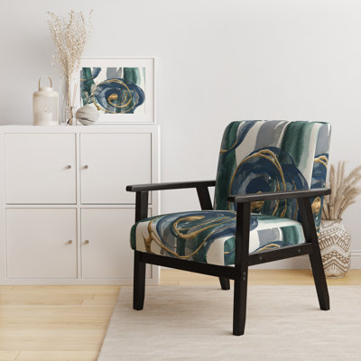 Fauteuil d'appoint rembourré Glam Francel - Mettalic I