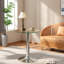Tables d'appoint modernes, table d'appoint ronde en métal 19,68 po pour la maison-882297619
