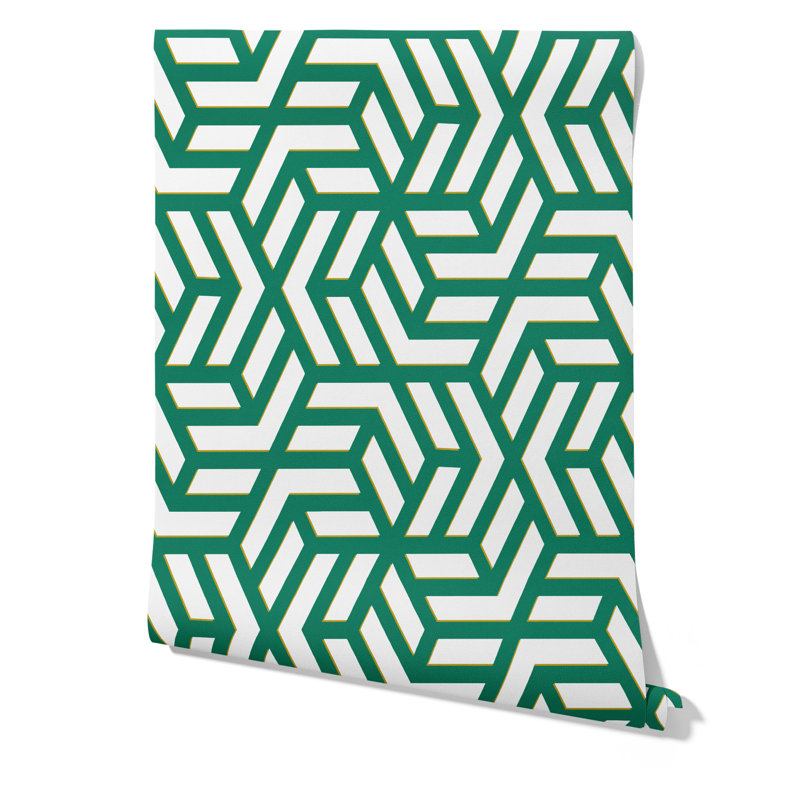 Green Geometric Wallpaper