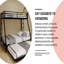 Lit superposé, tube carré à haute stabilité, avec échelle et lit gigogne roulant, look minimaliste, support robuste pour la maison, le dortoir et la chambre d'amis-1794088462-1794088691