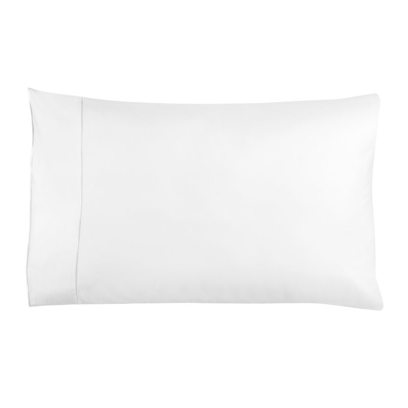 Evanston PCASE PAIR, White, King Pillowcase