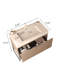 Meuble-lavabo 36 po avec lavabo, armoire de rangement autoportante en contreplaqué rayé avec tiroir et tablette ouverte