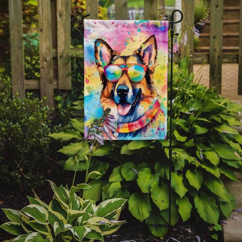 Drapeau de jardin Hippie Dawg, Berger allemand