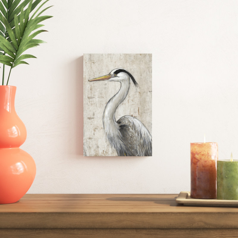 " Grey Heron II " by Timothy O' Toole, 12" H x 8" W x 1" D