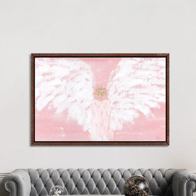 Pink Angel Wide by Ashley Bradley - Painting on Canvas