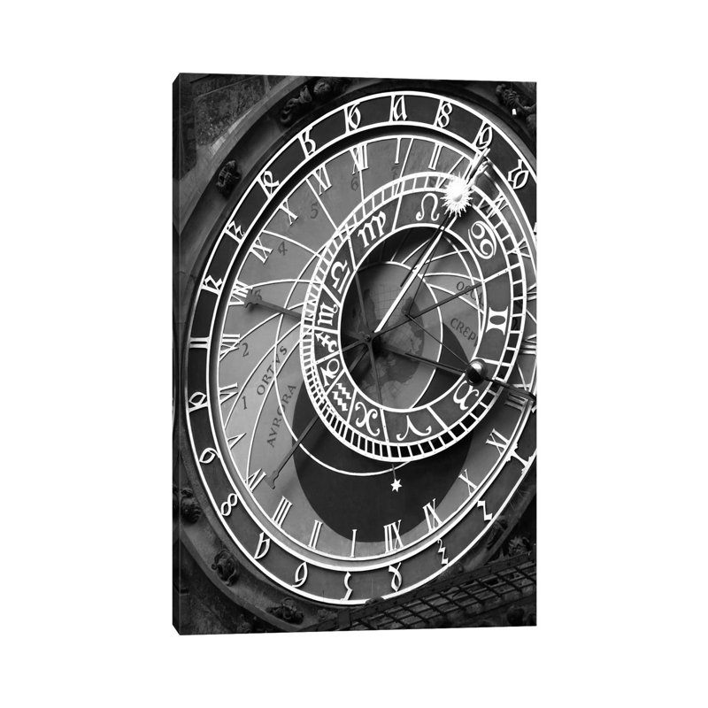 Astronomic Watch Praha 11 by Moises Levy - Wrapped Canvas Print, 30.48 cm H x 45.72 cm W