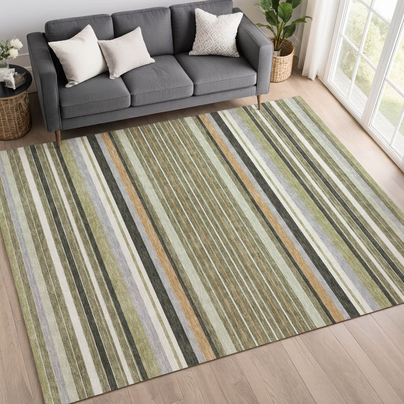 Machine Washable Indoor/Outdoor Chantille ACN2330 Stripes Rug, Rectangle 2'6" x 3'10"