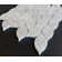 2" x 4" White Cararra Marble Leaf Pattern Moasic Floor and Wall Tile