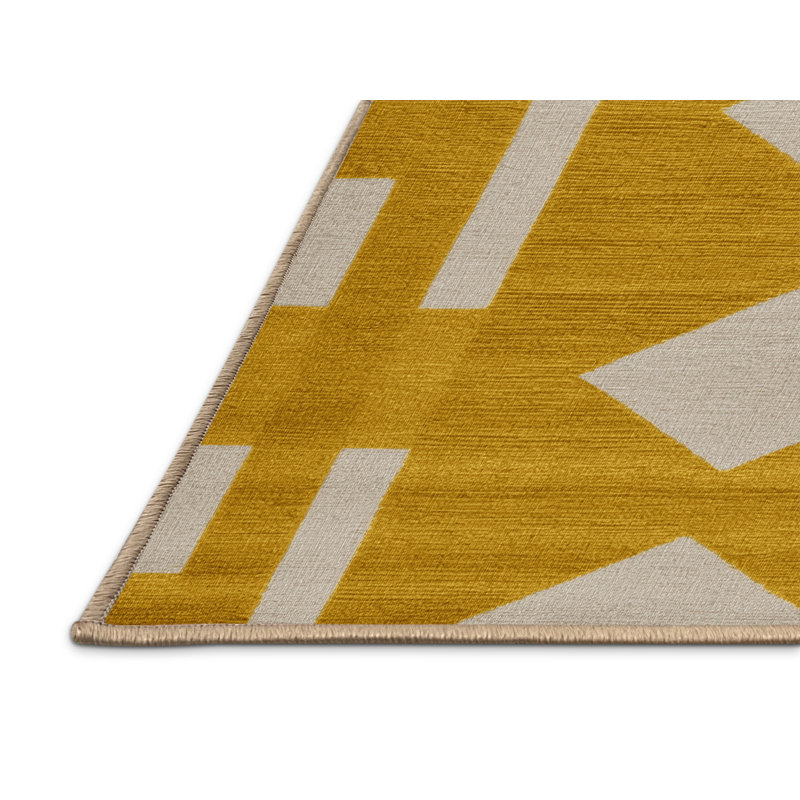Machine Washable Botanical Brown Area Rug, Rectangle 2' x 3'