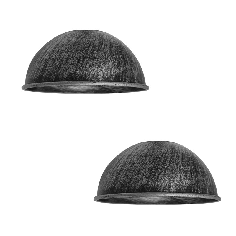 Arzhin 10cm H Metal Lamp Shade ( Uno ), Brushed Silver
