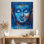 «Smudged Blue Buddha Face», reproduction sur toile