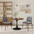 Modern Round 3 Piece Dining Room Table and Chairs Set-930989980-930989982-930989981