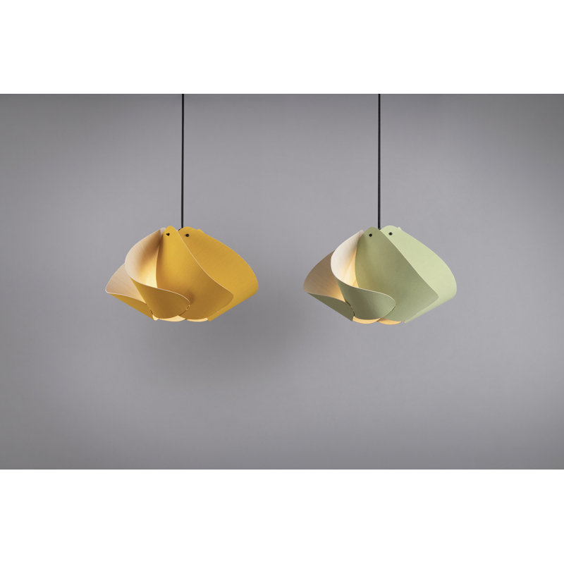 Luminaire suspendu Matilda, H 10,6 po x l 17,4 po x P 17,4 po, Ocre