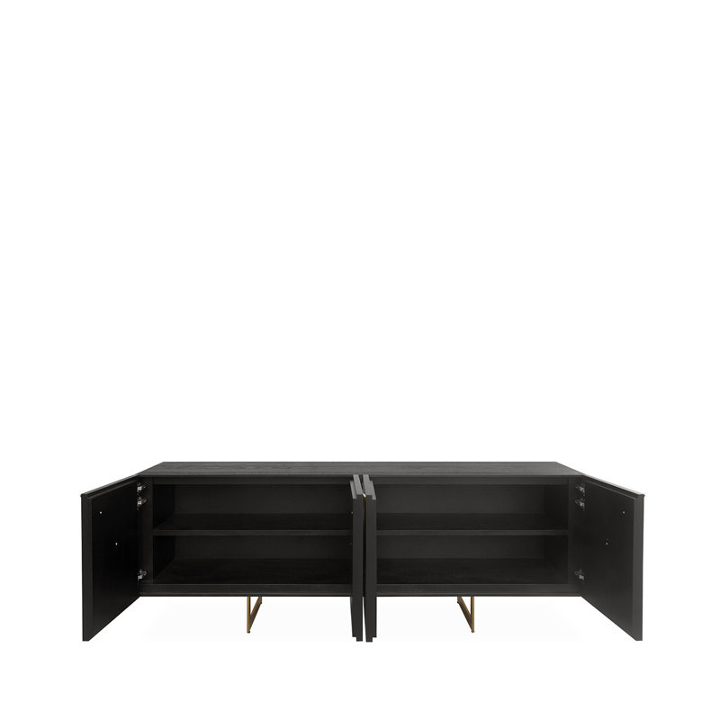 Bablu 209cm Wide 4 Door Wooden Sideboard for Living Room Furniture, Storage Side Buffet Cabinet, 19" W x 84" L