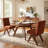 Tufted Linen Upholstered Dining Chair Armless Parsons Side Chair With Solid Wood Legs-2113272998