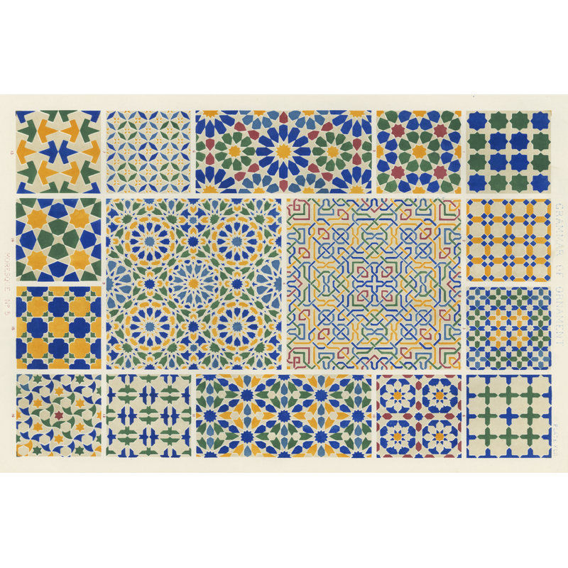 Moorish Design - Wrapped Canvas Print, 81cm H x 122cm W