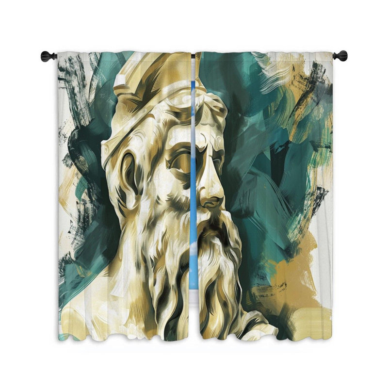 Paire de rideaux obscurcissant en polyester Fawzan, L 20 po x L 54 po