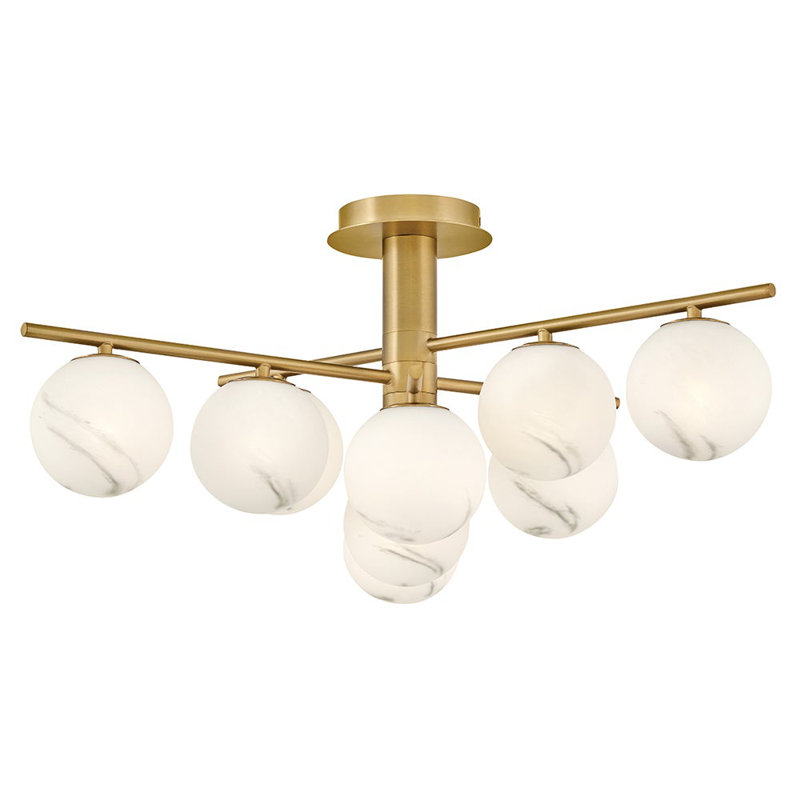 Selene 9 - Light Semi Flush Mount, Bronze
