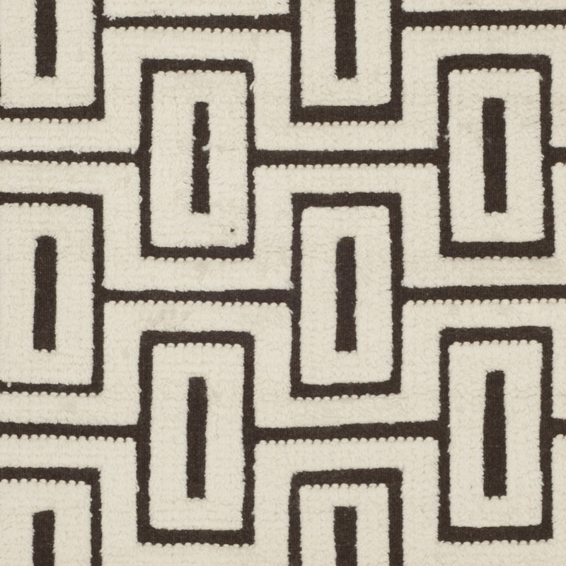 Tapis géométrique en laine / coton noué à la main Raeleigh, Rectangle 8 pi x 10 pi