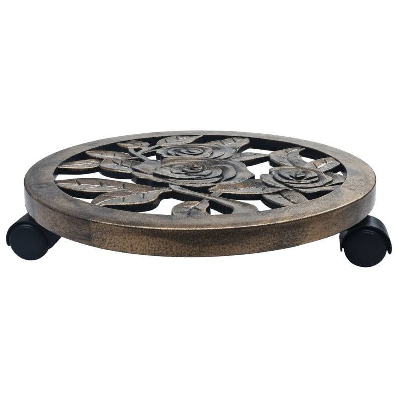 Waterfront Caddy Plant Stand, Bronze