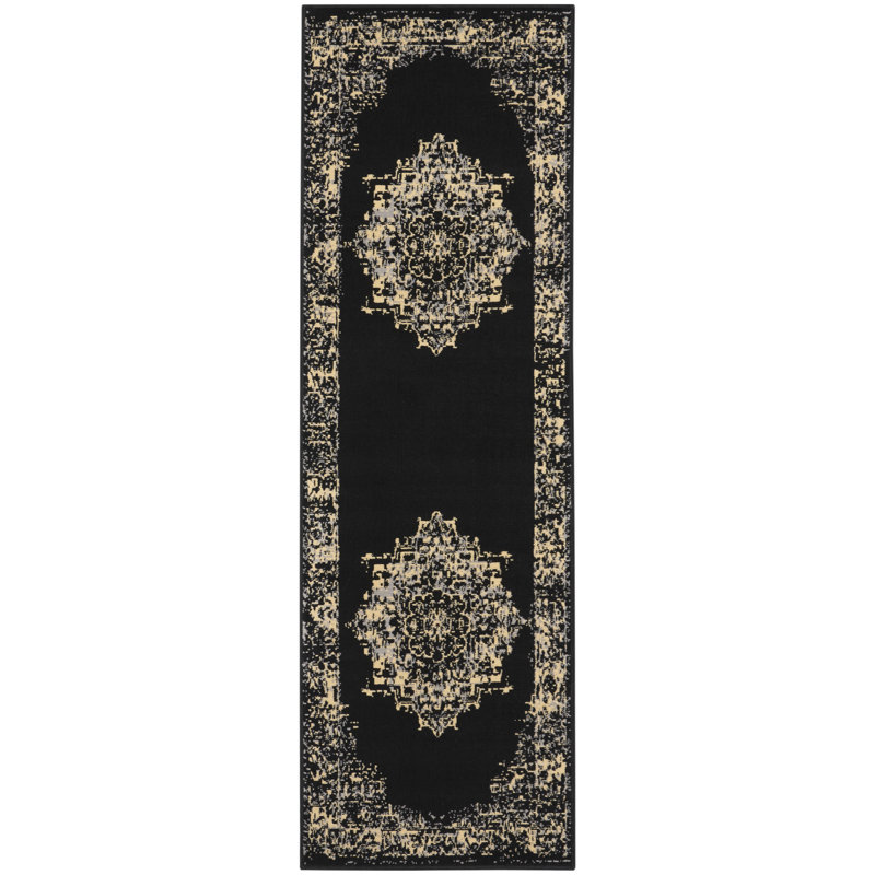 Tapis noir Bo, Rectangle 2 pi 3 po x 7 pi 6 po