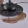 Crystal Pendant Lights  Smart Ceiling Fan with Light Kit and Remote Control,6 Wind Speeds，3-color Lighting，DC Motor