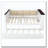 Full Size Wood Daybed with Storage Shelves, Upholstered Backrest,USB and Trundle, White-465627743