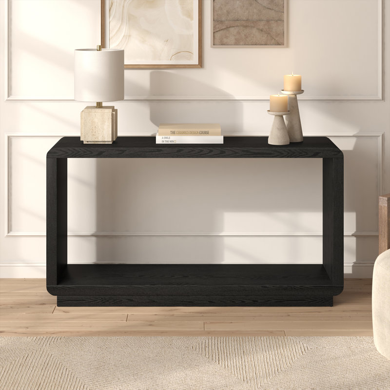 Console rectangulaire 55 po Lonni, Bois espresso