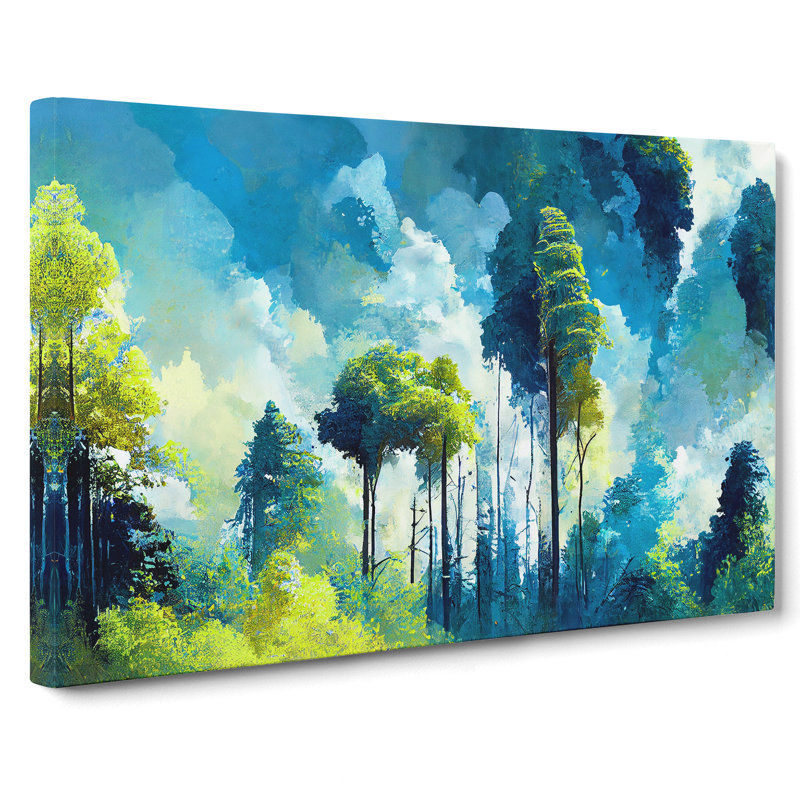 Towering Forest Trees - Wrapped Canvas, 35cm H x 50cm W x 3cm D