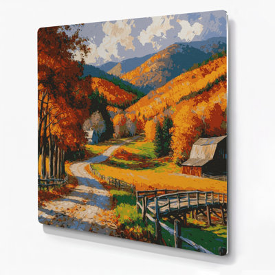 USA State Vermont Brown Metal Wall Art