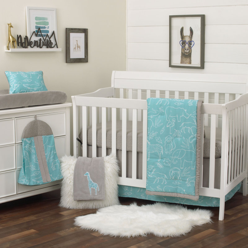 Ensemble de literie pour lit de bébé 8 pièces safari Ambler