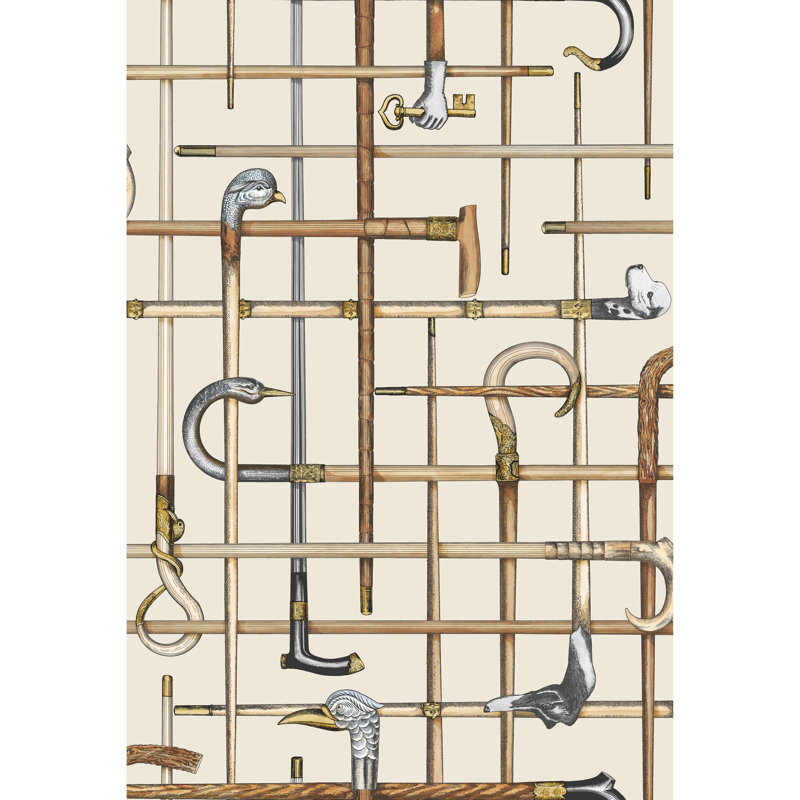 Fornasetti Senza Tempo Wallpaper Roll, Cream