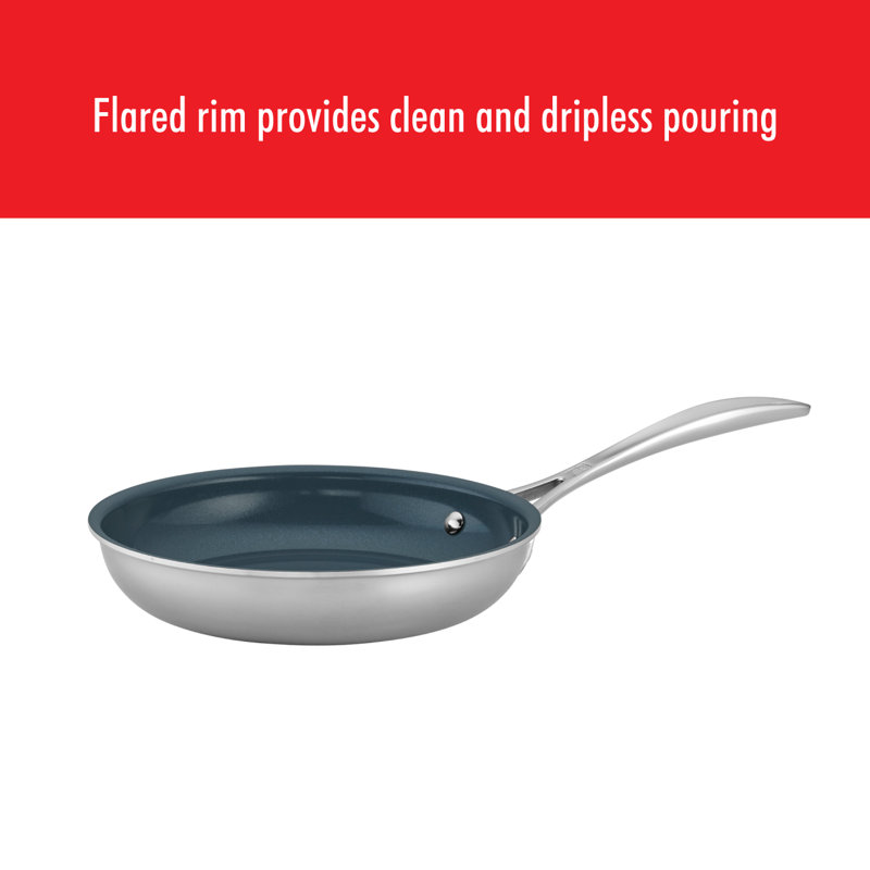 Zwilling Clad CFX 10-piece Stainless Steel Ceramic Nonstick Cookware Set