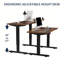 Bureau debout électrique à hauteur ajustable pour le bureau personnel et les jeux, bureau de luxe moderne relevable de 48 po-1401466600-1401466602