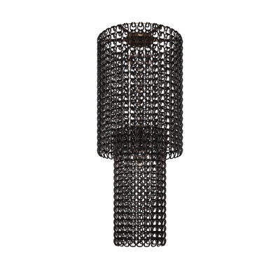 Giogali Ceiling Lamp Ca2 Crystal Smoky Glossy Chrome E26 Ul