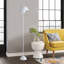 Lampe sur pied avec abat-jour blanc poli 63 po Ohler