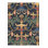 Multicolor Bird and Figure Patterned Woven Base Modern Decorative Washable Rug