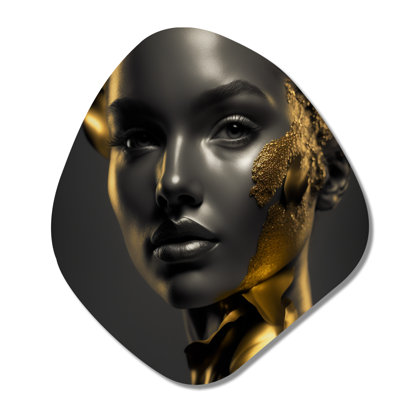 Lomax - Fashion Woman Nebula Shape Asymmetric Metal Wall Art