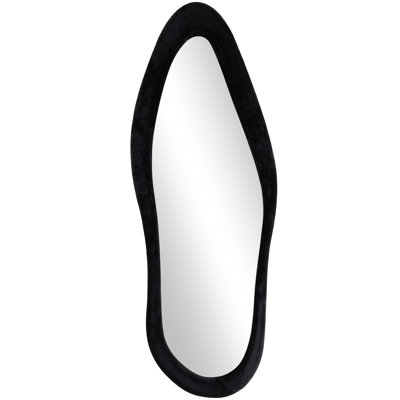 Cole And Grey Wood Wavy Room Floor Mirror