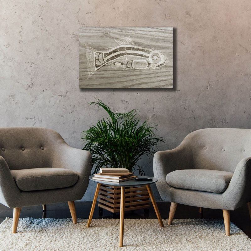  «Totem Animal 1» par Alicia Ludwig, art mural sur toile, H 26 po x l 40 po