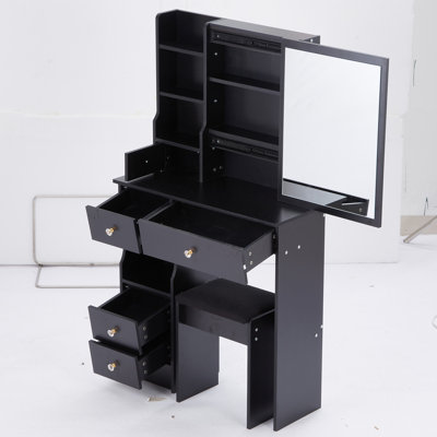 Petit meuble-lavabo 29,2 po avec tabouret de bureau et tabouret